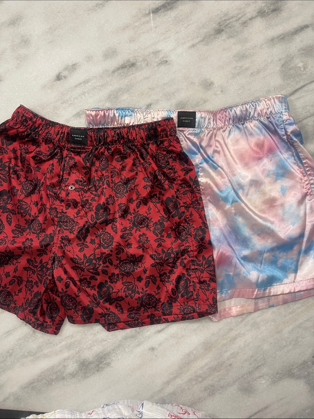 American Eagle Outfitters Men’s Satin Boxer Shorts Duo
